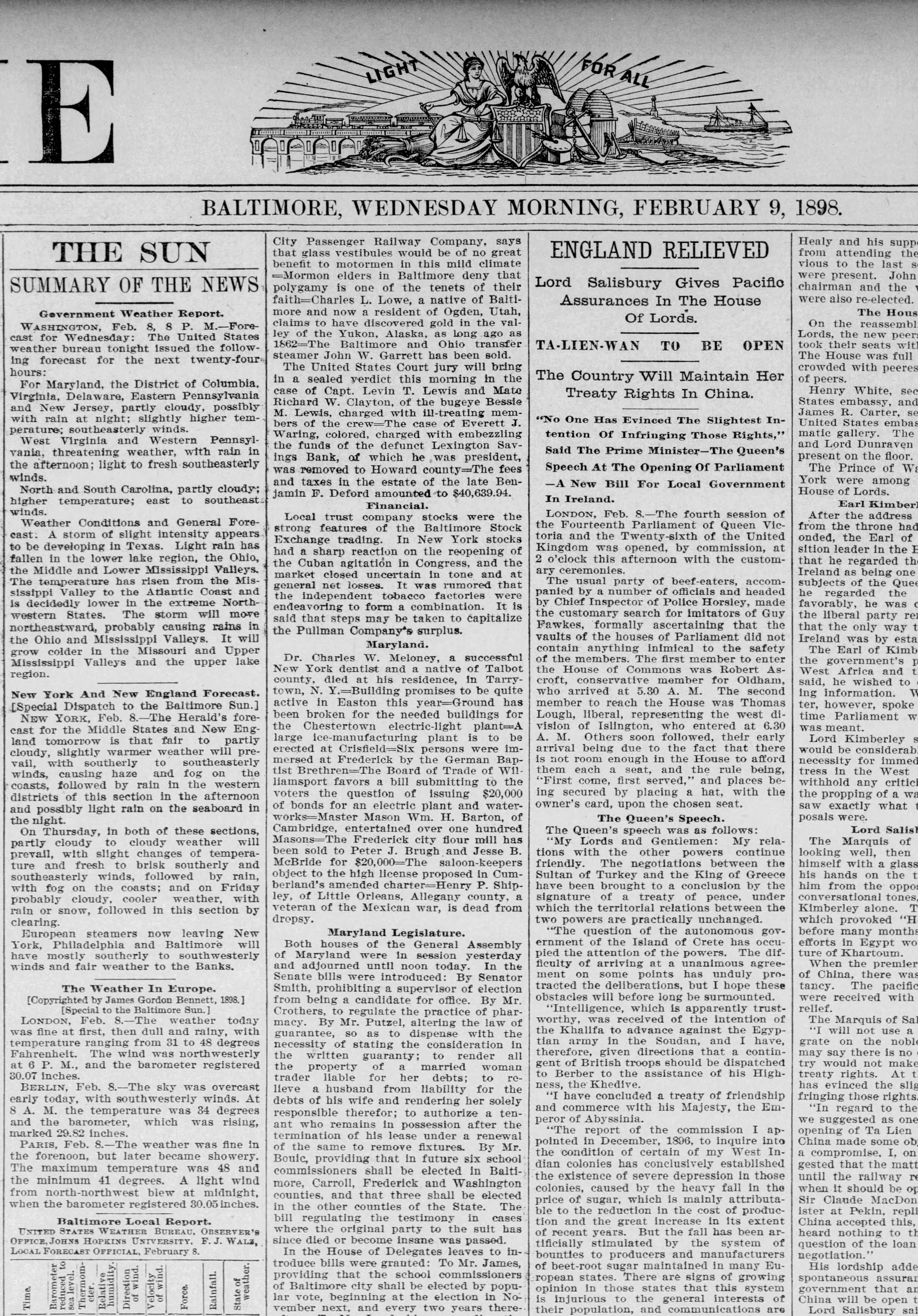 Bessie M. Lewis newspaper article